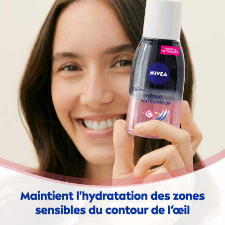 Pack de 3 - Nivea - Démaquillant Yeux Waterproof  Eclat 125ml Pack de 3 - Nivea - Démaquillant Yeux Waterproof  Eclat 125ml