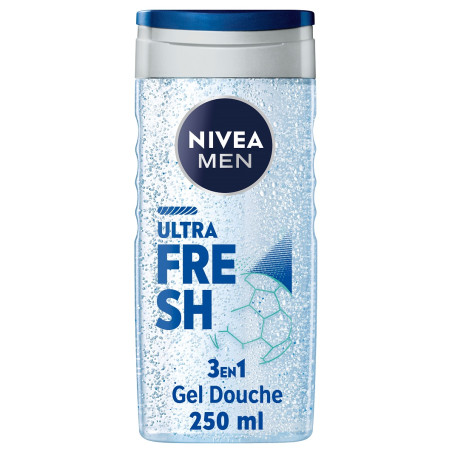 Pack de 6 - Nivea - Gel Douche Homme Ultra Fresh FOOT 150ml Pack de 6 - Nivea - Gel Douche Homme Ultra Fresh FOOT 150ml