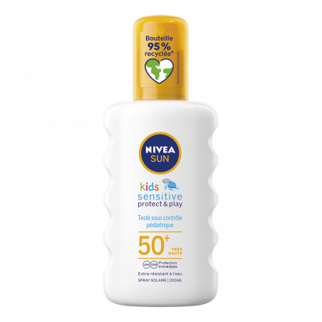 Nivea Sun - Pack de 2 - Spray Enfants Protect & Play Sensitive FPS 50+  200Ml