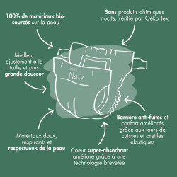 100 Couches écologiques - T1, 2-5kg 2