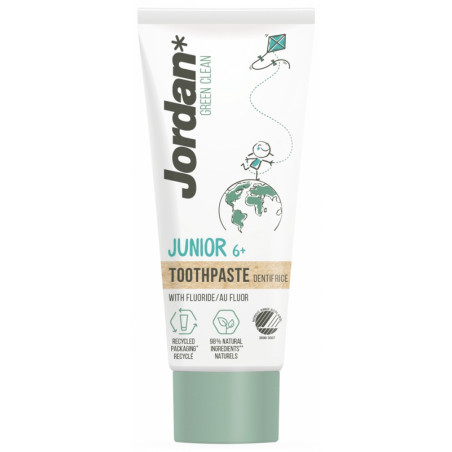 Jordan Dentifrice Green Clean Junior 6+ ans 50ml Jordan Dentifrice Green Clean Junior 6+ ans 50ml