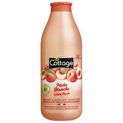 Cottage Douche & Bain Lait Hydratant Pêche Blanche 750Ml