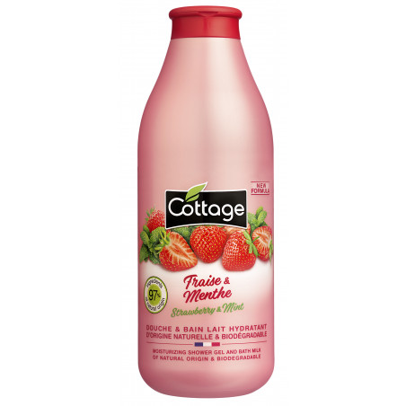 Cottage Douche & Bain Lait Hydratant Fraise & Menthe 750Ml Cottage Douche & Bain Lait Hydratant Fraise & Menthe 750Ml