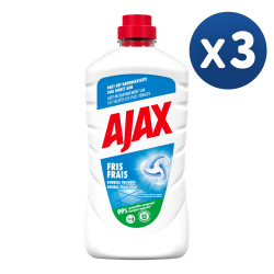 Pack de 3 - Nettoyant ménager Ajax Frais 1L