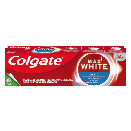 Pack de 4 - Dentifrice Colgate Blancheur Max White Instant 75ml