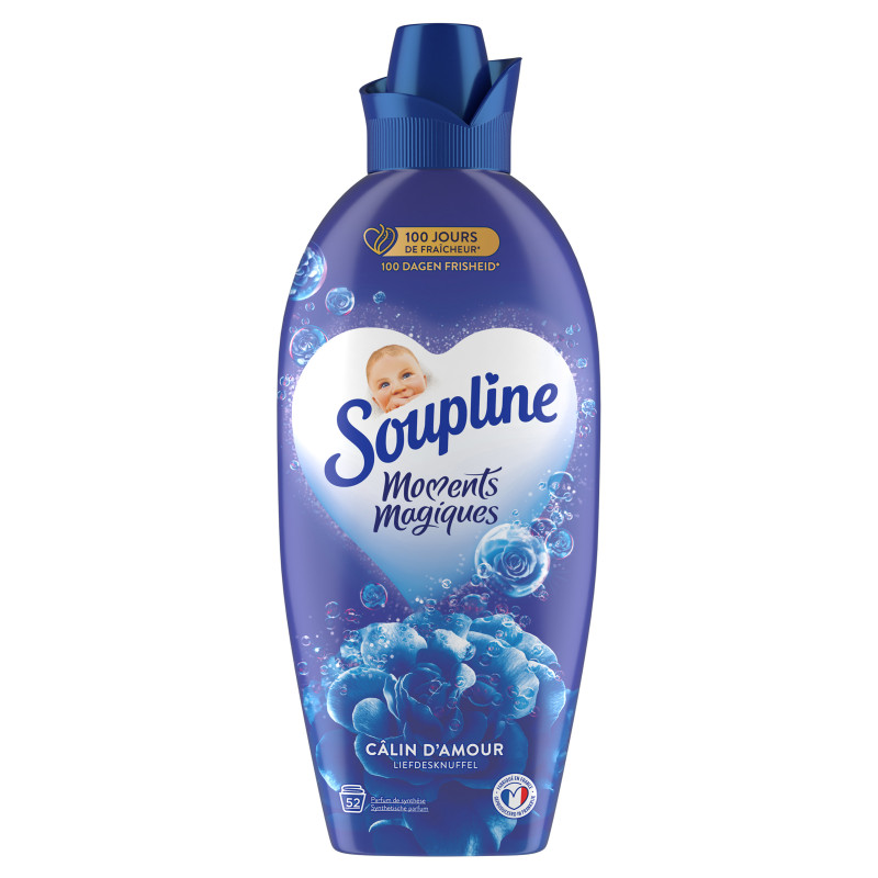 Pack de 3 - Adoucissant concentré Soupline 3D Moments Magiques Câlin d'Amour - 1,2L