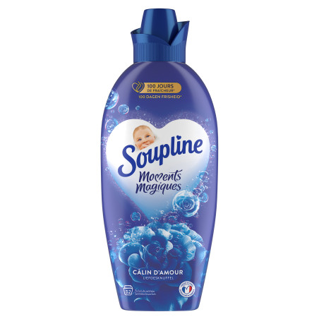 Pack de 3 - Adoucissant concentré Soupline 3D Moments Magiques Câlin d'Amour - 1,2L
