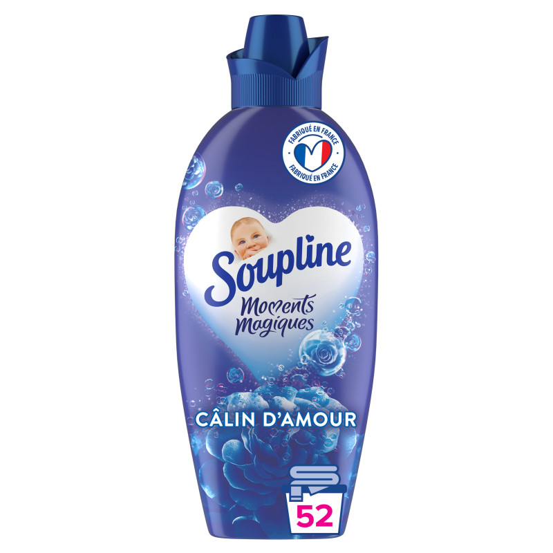 Pack de 3 - Adoucissant concentré Soupline 3D Moments Magiques Câlin d'Amour - 1,2L