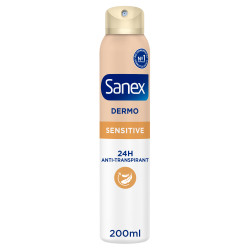 Pack de 4 - Sanex Spray Deodorant Dermo Sensitive 200ml 2
