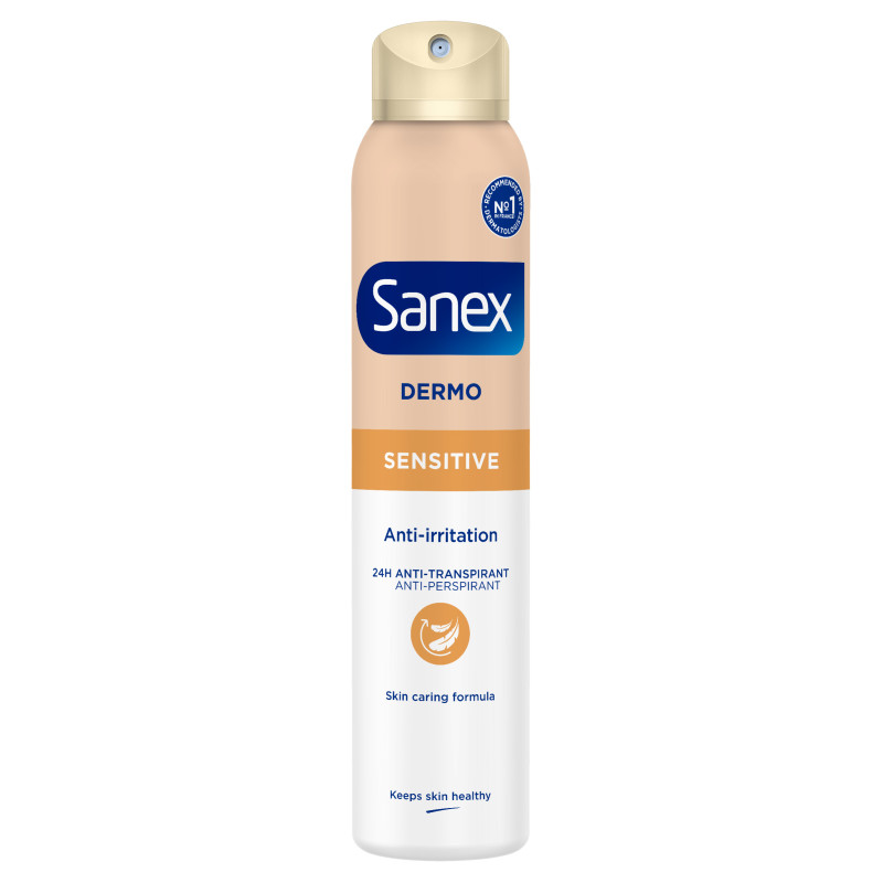 Pack de 4 - Sanex Spray Deodorant Dermo Sensitive 200ml