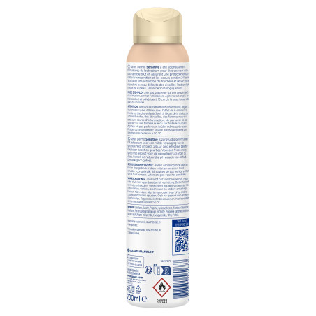 Pack de 4 - Sanex Spray Deodorant Dermo Sensitive 200ml Pack de 4 - Sanex Spray Deodorant Dermo Sensitive 200ml
