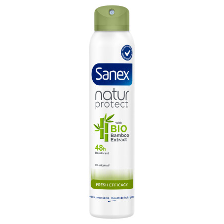 Pack de 4 - Sanex Spray Deodorant Bamboo Bio Fresh Efficacity 200ml Pack de 4 - Sanex Spray Deodorant Bamboo Bio Fresh Efficacity 200ml