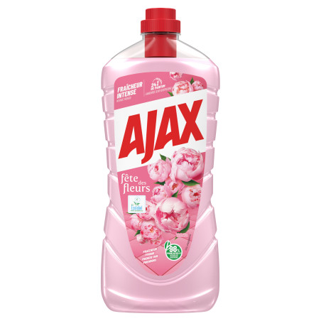 Pack de 3 - Ajax Flacon Nettoyant menager Fête des Fleurs Pivoine 1250ml