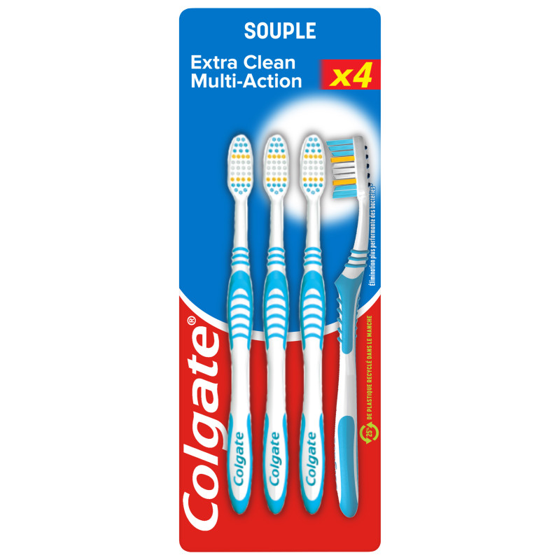 Brosses à dents Colgate multi-action souple