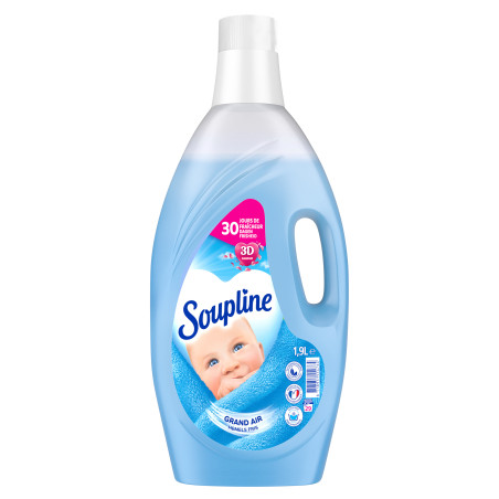Adoucissant dilué Soupline 3D Grand Air - 1,9L