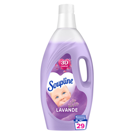 Adoucissant dilué Soupline 3D Lavande - 1,9L