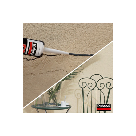 Pack de 3 - RUBSON Mastic FT 101 Joint Fissure Colle Noir Cart 280ml