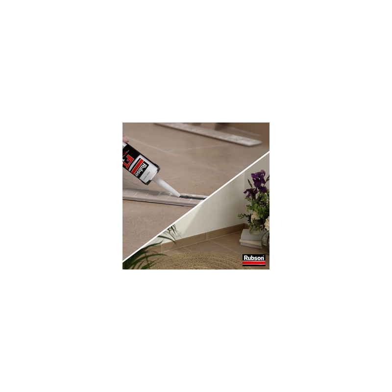 Pack de 3 - RUBSON Mastic FT 101 Joint Fissure Colle Noir Cart 280ml