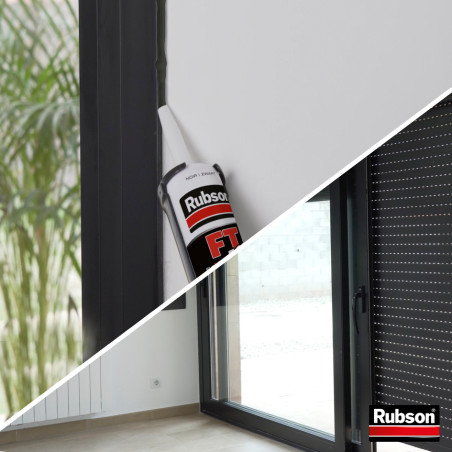 Pack de 3 - RUBSON Mastic FT 101 Joint Fissure Colle Noir Cart 280ml