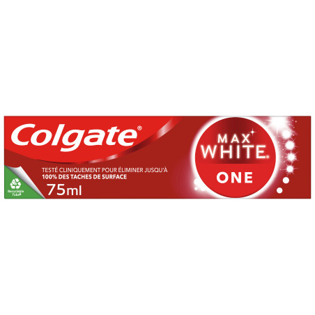 Pack de 4 - Dentifrice Colgate Blancheur Max White One 75ml Pack de 4 - Dentifrice Colgate Blancheur Max White One 75ml