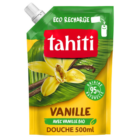 Pack de 3 -Tahiti Doypack Gel douche Origine Vanille 500ml Pack de 3 -Tahiti Doypack Gel douche Origine Vanille 500ml
