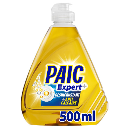 Pack de 3 -Liquide Vaisselle Paic Expert anti calcaire - 500ml Pack de 3 -Liquide Vaisselle Paic Expert anti calcaire - 500ml