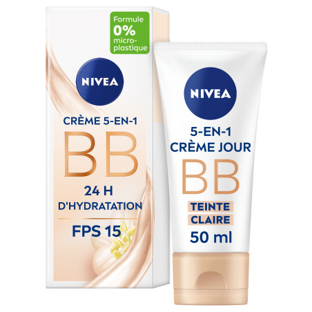 Nivea - ESSENTIELS BB Crème Hydratation 24H Teinte Claire FPS 15 50ml