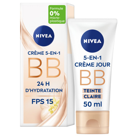 Pack de  2 - Nivea - ESSENTIELS BB Crème Hydratation 24H Teinte Claire FPS 15 50ml