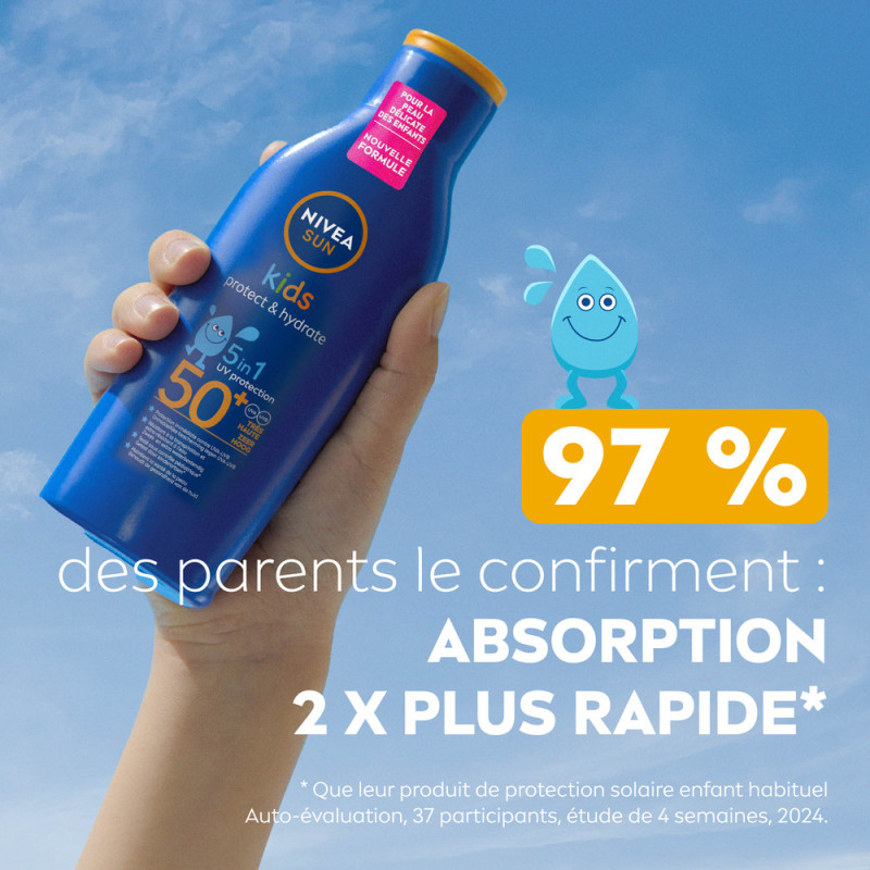 Pack de  2 - Nivea Sun - Lait Kids Protect & Hydrate FPS 50+ 200ml (**)