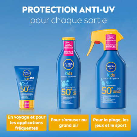 Pack de  2 - Nivea Sun - Lait Kids Protect & Hydrate FPS 50+ 200ml (**)