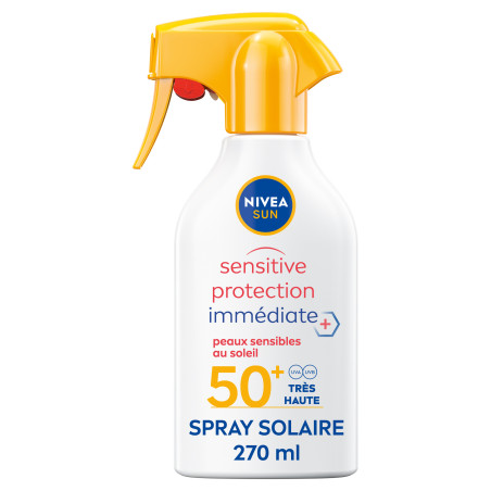 Pack de  2 - Nivea Sun - Pistolet Sensitive Protection Immédiate FPS 50+ 270ml