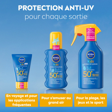 Pack de  2 - Nivea Sun - Pistolet Kids Protect & Hydrate FPS 50+ 270ml (**)