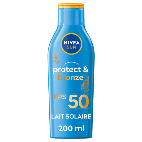Pack de  2 - Nivea Sun - Lait Protect & Bronze FPS 50 200ml