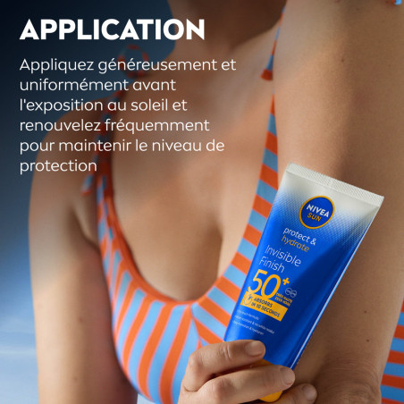 Pack de  2 - Nivea Sun - Tube Protect & Hydrate Invisible Finish FPS 50+ 150ml (**)
