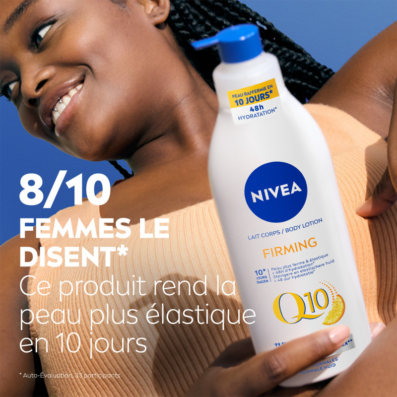 Pack de  2 - Nivea - Lait Fermeté Hydratant Q10 + Vitamine C Peaux Normales 250ml