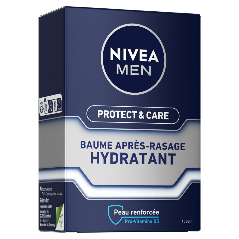 Pack de  2 - Nivea Men - PROTECT & CARE Baume Après-Rasage Hydratant 100ml