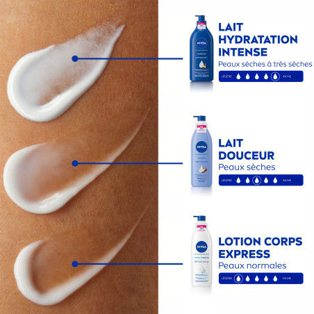 Pack de  2 - Nivea - Lait Hydratation Express  Peaux Normales à Sèches 250ml