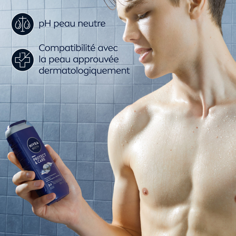 Pack de  3 - Nivea Men - Douche Protect & Care 250ml
