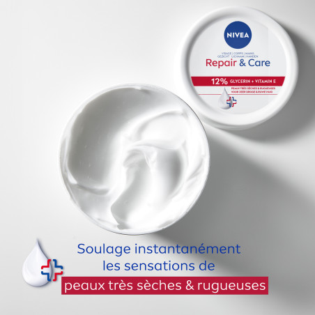 Pack de  3 - Nivea - Repair & Care Crème multi-usages Peaux Sèches 400ml