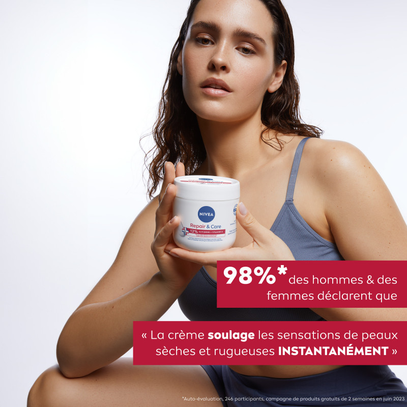 Pack de  3 - Nivea - Repair & Care Crème multi-usages Peaux Sèches 400ml