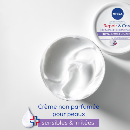 Pack de  3 - Nivea - Repair & Care Crème multi-usages Peaux Sensibles 400ml