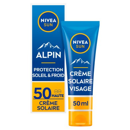 Pack de  2 - Nivea Sun - Crème Protectrice Visage Conditions Hivernales FPS 50 50ml