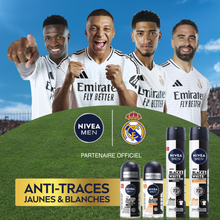 Pack de  3 - Nivea Men - Atomiseur Masculin Black & White Ultimate Impact 200ml