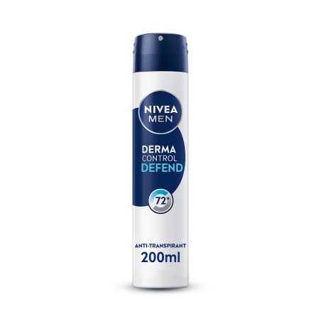 Pack de 2 - NIVEA MEN - Déodorant Spray Homme Anti-transpirant 72H Defend Derma Control Le spray de 200ml Pack de 2 - NIVEA MEN - Déodorant Spray Homme Anti-transpirant 72H Defend Derma Control Le spray de 200ml