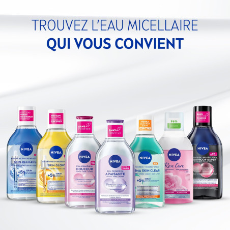 Pack de 2 - NIVEA - Eau Micellaire Démaquillant Peaux à Imperfections Derma Le flacon de 400ml Pack de 2 - NIVEA - Eau Micellaire Démaquillant Peaux à Imperfections Derma Le flacon de 400ml