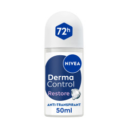 Pack de 2 - NIVEA - Déodorant Bille Anti-transpirant 72H Derma Control Restore  Le roll-on de 50ml