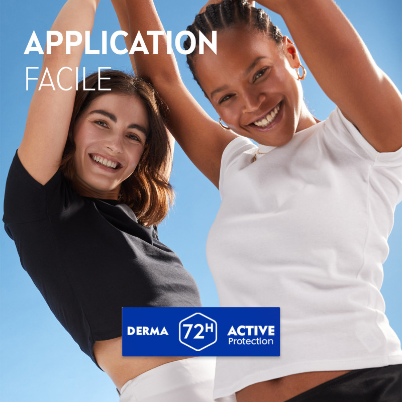 Pack de 2 - NIVEA - Déodorant Bille Anti-transpirant 72H Derma Control Restore  Le roll-on de 50ml