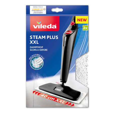 Vileda - Pack de 3 - Recharge Balai vapeur Steam et 100°