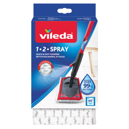 Vileda - Lot de 2 recharges pour balai 1.2 Spray (aussi compatible Ultramax) Vileda - Lot de 2 recharges pour balai 1.2 Spray (aussi compatible Ultramax)
