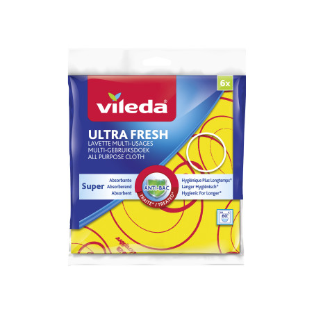 Pack de 4 - Vileda - Lavette Multi-Usages 3D X6